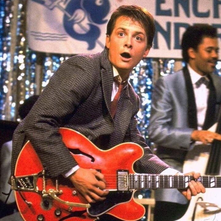 Michael j fox marty mcfly back to the future johnny b goode